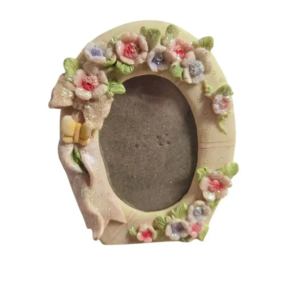 Floral Ceramic picture frame Decor 4x3